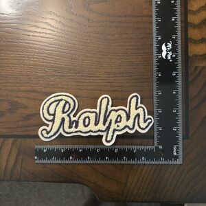 Polo by Ralph Lauren Cream and Blue Patch